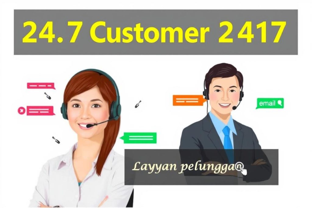 Layanan pelanggan 24/7 yang disediakan oleh Bandar Togel profesional